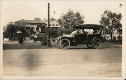 Car Parked on Street Postcard