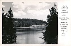 Lake Alpine on the Recreational and Scenic Ebbetts Pass Postcard