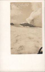 Eruption of Mt. Lassen California Postcard Postcard Postcard