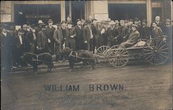 William Brown Newfoundland Dog Cart Newfoundland to LA Events Postcard Postcard Postcard