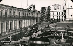 Plaza Lerdo Y Palacio Postcard