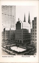 Rockefeller Center Plaza Postcard