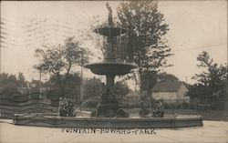 Studebaker Electric Fountain, Howard Park South Bend, IN Postcard Postcard Postcard