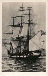 Sailing Ship "Old Ironsides" Postcard