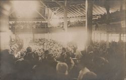 Large Crowd to See Reverend Sunday Winona Lake, IN Postcard Postcard Postcard