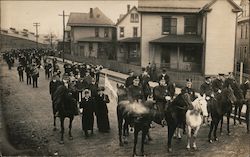 Billy Sunday Parade, Policemen on Horseback Postcard