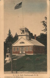 G.A.R. Hall Peterborough, NH Postcard Postcard Postcard