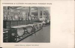 Linens from All Around the World, Strawbridge & Clothier - Philadelphia's Foremost Store Pennsylvania Postcard Postcard Postcard