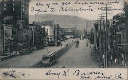 Penn St. Looking East from Fifth Reading, PA Postcard Postcard Postcard