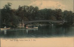 Swan Bridge, Central Park New York, NY Postcard Postcard Postcard