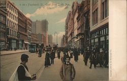 Fourteenth St. East From Sixth Ave Postcard