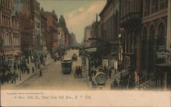 14th St. West from 3rd Ave. Postcard