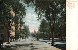 Looking South on Grand St. Postcard