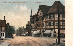 Main Street, West from Broadway Tarrytown, NY Postcard Postcard Postcard