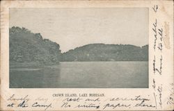 Crown Island on Lake Mohegan New York Postcard Postcard Postcard