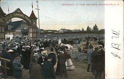 Entrance to Fairgrounds Postcard