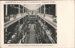 Strawbridge & Clothier-Philadelphia's Foremsost Store Pennsylvania Postcard Postcard Postcard