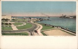 Malecon and Harbor Entrance Postcard