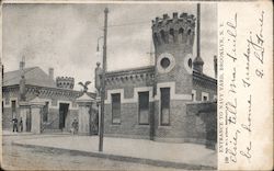 Entrance to Navy Yard Postcard