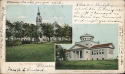 Emporia College, Anderson Memorial Library Kansas Postcard Postcard Postcard