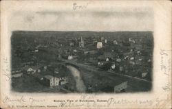 Birdseye View Hutchinson, KS Postcard Postcard Postcard