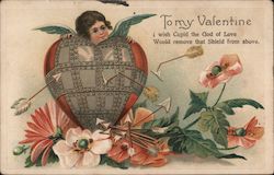 To My Valentine Cupid Postcard Postcard Postcard