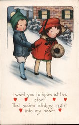 I want you to know at the start, That you're sliding right into my heart Children Postcard Postcard Postcard