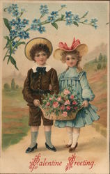 Valentine Greeting Children Postcard Postcard Postcard