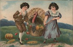 Best Wishes for a Happy Thanksgiving Children Postcard Postcard Postcard