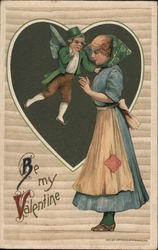 Be My Valentine Women Postcard Postcard Postcard