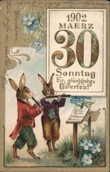 Sunday, March 30, 1902 - A Happy Easter Postcard