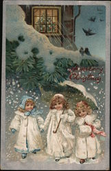 A Merry Christmas Children Postcard Postcard Postcard