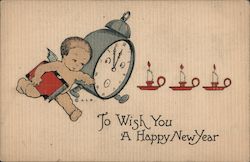 To Wish You a Happy New Year Postcard