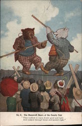 The Roosevelt Bears at the County Fair Comic, Funny Postcard Postcard Postcard