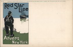 Red Star Line Anvers New York Postcard Postcard Postcard