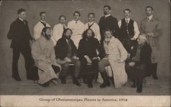 Group of Oberammergau Players in America, 1924 Postcard