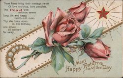 Many Happy Returns of the Day Postcard