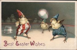 Best Easter Wishes With Chicks Postcard Postcard Postcard