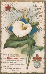 Diamond: A Happy Birthday to You. Postcard Postcard Postcard