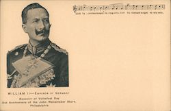 William II - Emperor of Germany Royalty Postcard Postcard Postcard