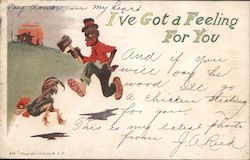 I've Got a Felling for You Black Americana Postcard Postcard Postcard