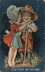 Leap Year on the Farm Postcard