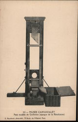 Musee Carnavalet, Petit Modele de Guillotine (Epoque de la Revolution) Death Postcard Postcard Postcard