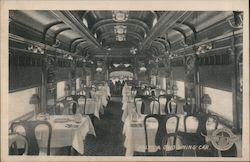 Baltimore & Ohio Dining Car Trains, Railroad Postcard Postcard Postcard