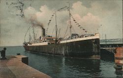 D. "Main" At Dock Steamers Postcard Postcard Postcard