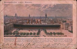 A Large Cruise Ship Postcard