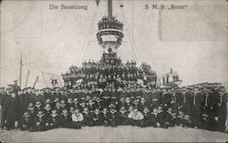 Crew of S.M.S. Roon Steamers Postcard Postcard Postcard