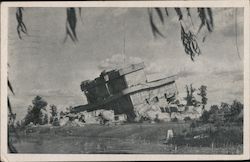 Air Rain "Bunker" After Partial Destruction by the Allies Berlin, Germany Postcard Postcard Postcard