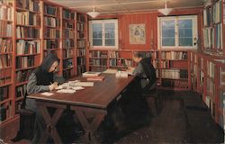 Mount Saviour Benedictine Monastery Library Postcard