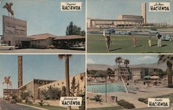 Four Hacienda Hotels: Fresno, Las Vegas, Bakersfield, Indio California Postcard Postcard Postcard